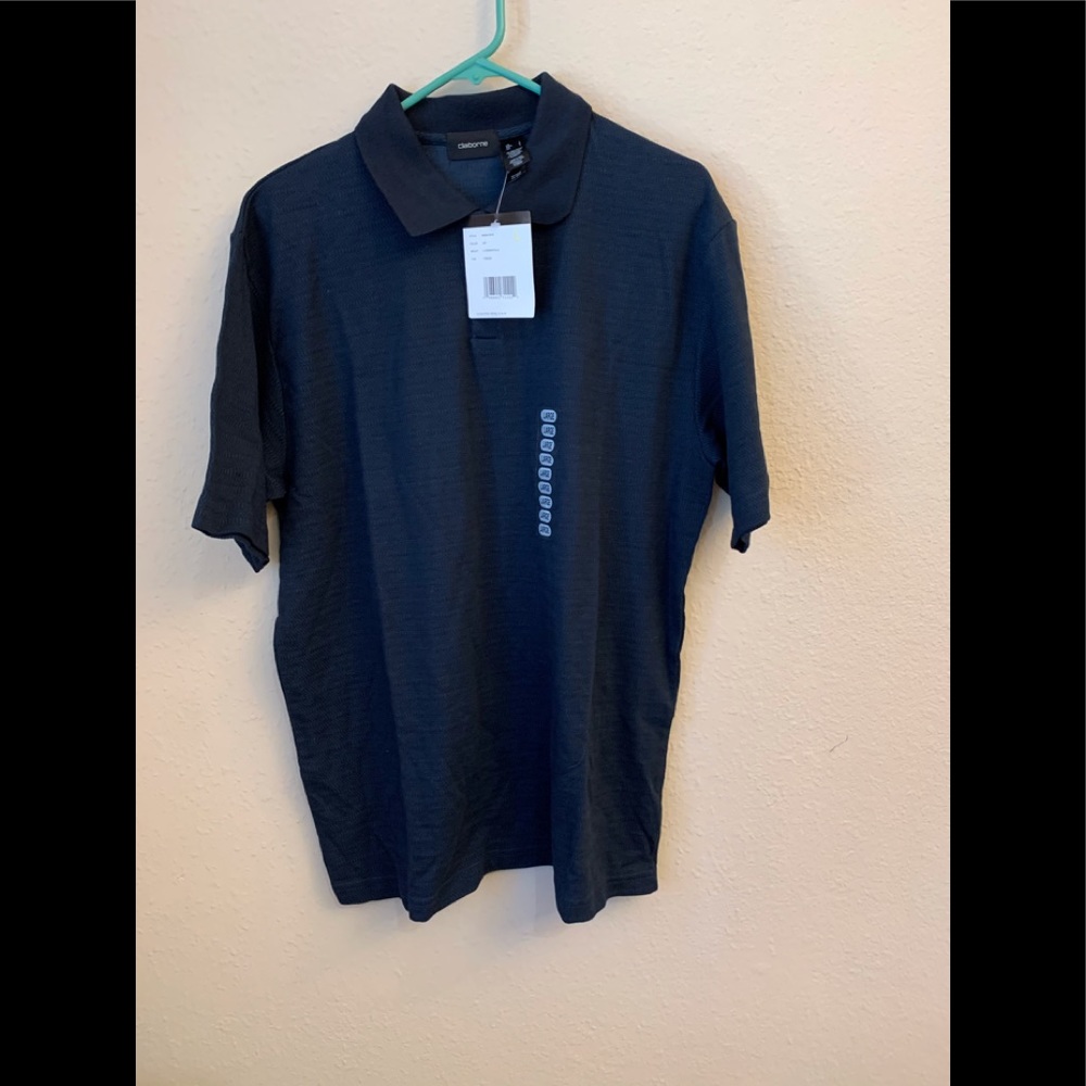 New Claiborne S-Essentials knit polo shirt men’s